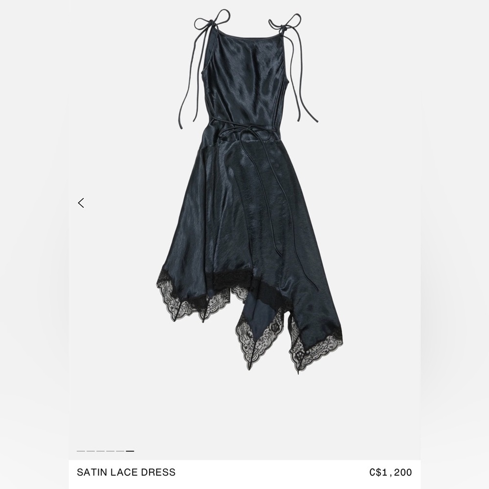 Acne Studios Satin Lace Dress - Picture 4 of 14